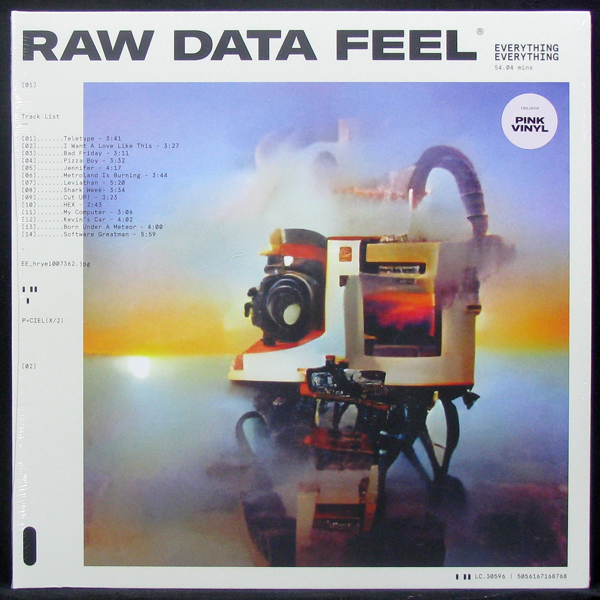 LP Everything Everything — Raw Data Feel (coloured vinyl) фото