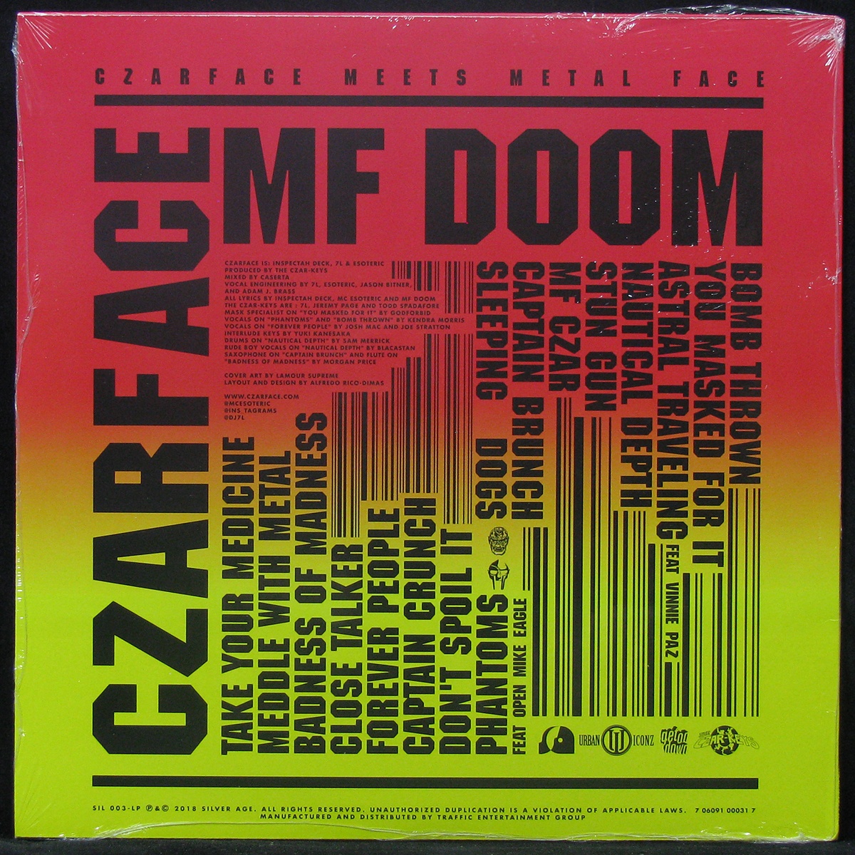 LP Czarface / MF Doom — Czarface Meets Metal Face фото 2