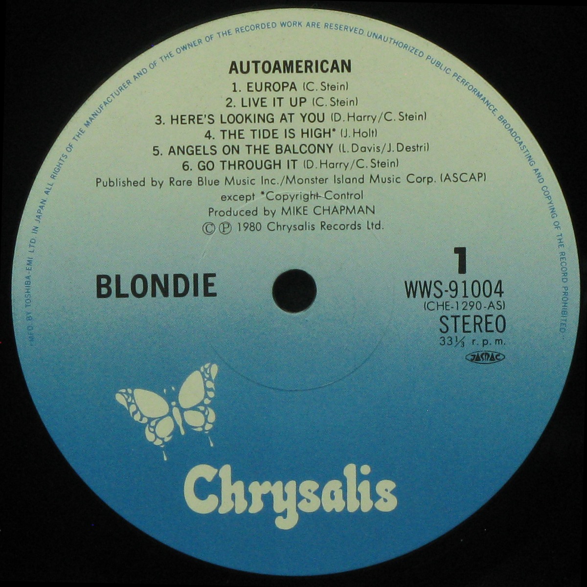 LP Blondie — Autoamerican (+ obi) фото 3