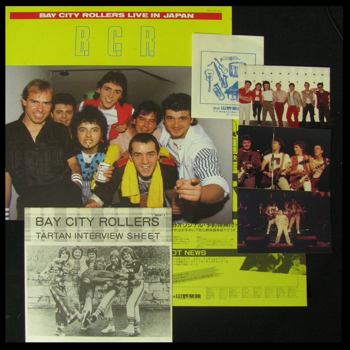 LP Bay City Rollers — Live In Japan / Tartan Interview Sheet (2LP, + flexi-disc, + obi, + booklet) фото 4