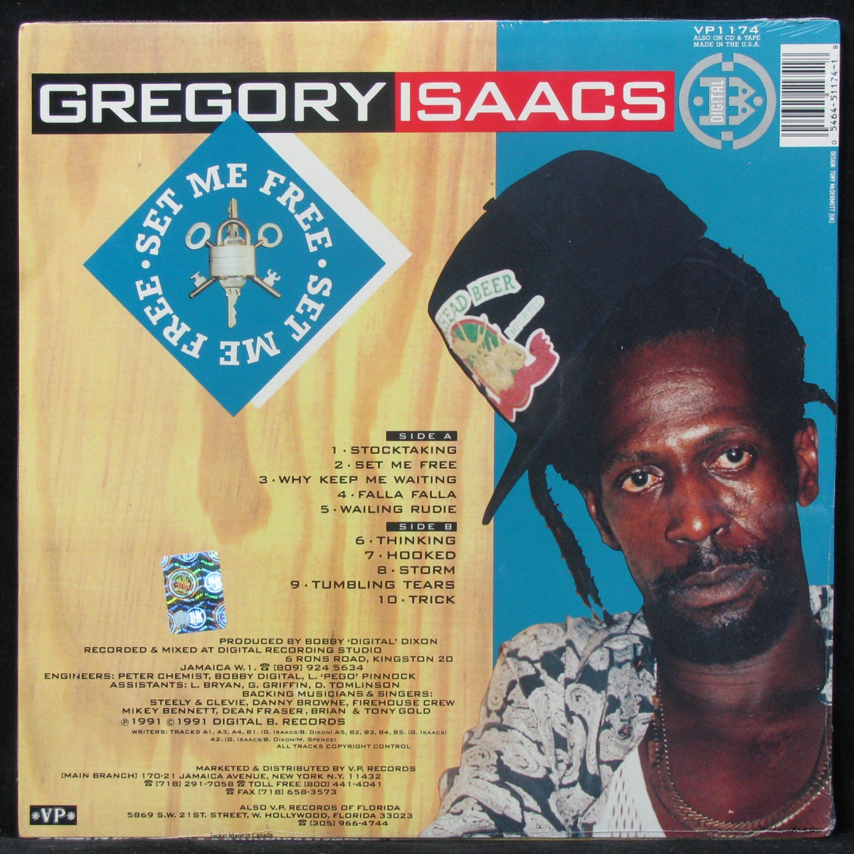 LP Gregory Isaacs — Set Me Free (sealed original) фото 2