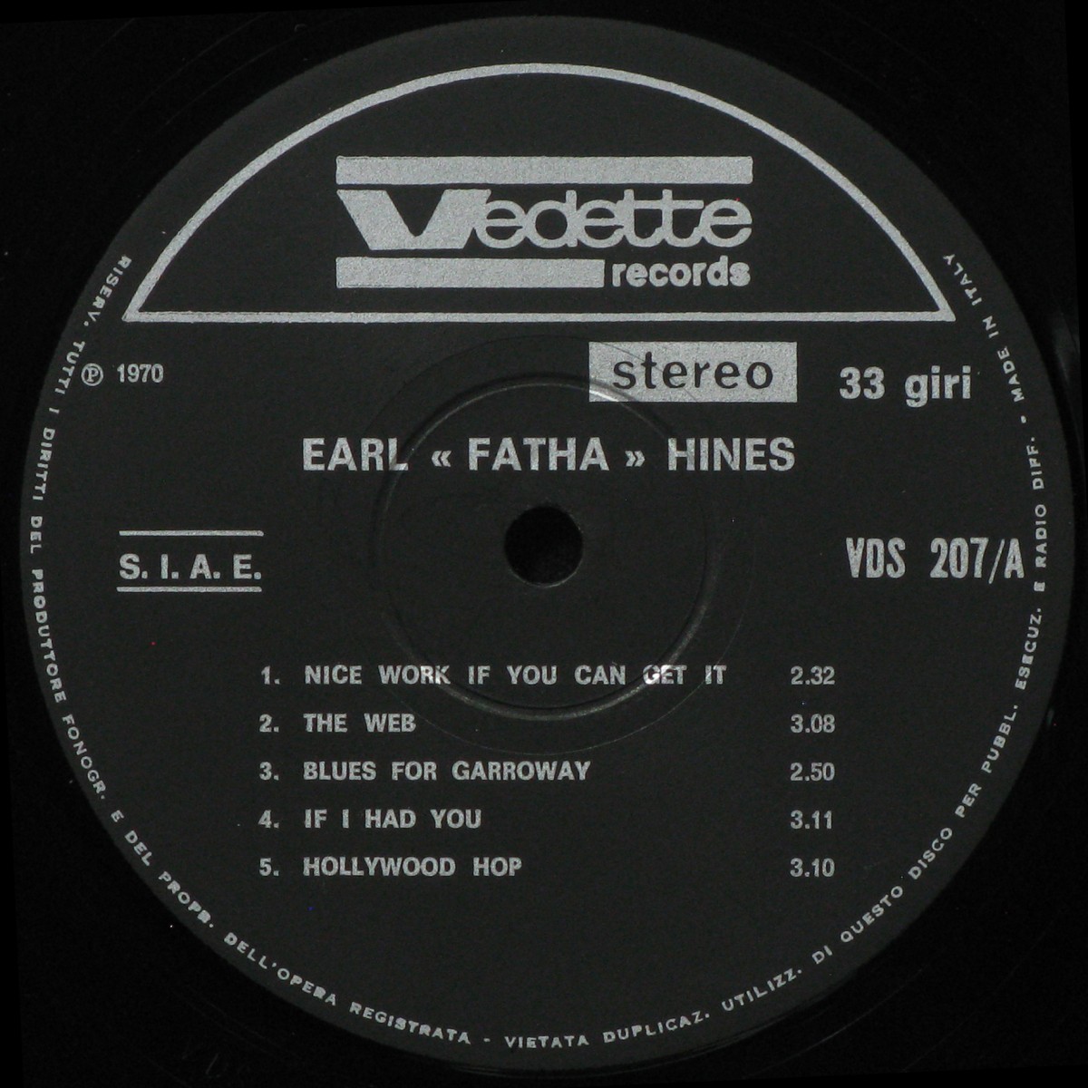 LP Earl Hines — Earl 'Fatha' Hines фото 2