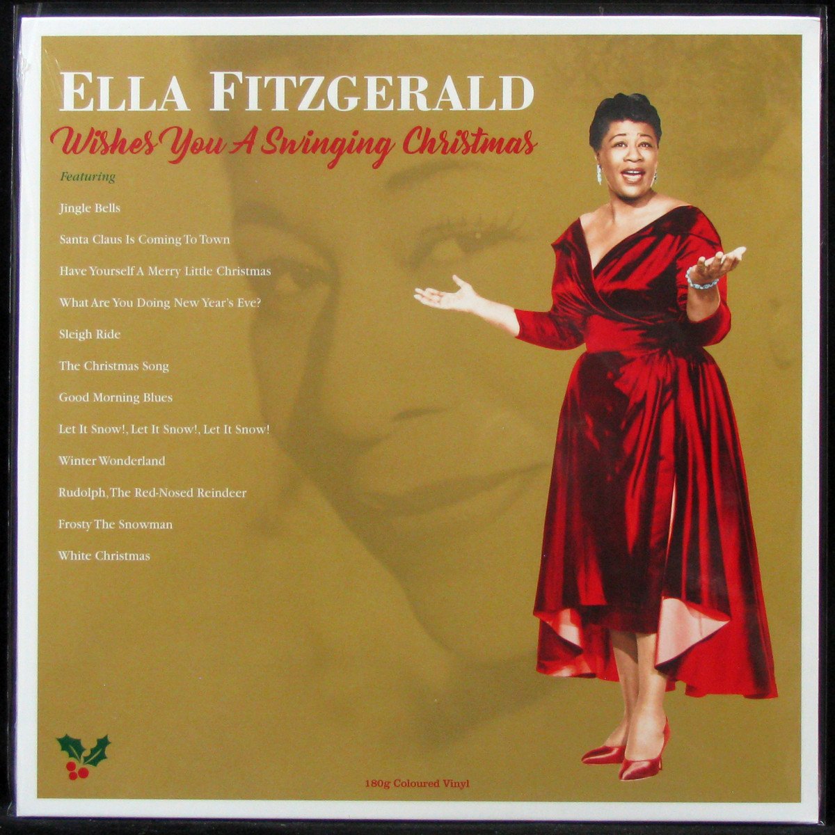 LP Ella Fitzgerald — Wishes You A Swinging Christmas (coloured vinyl) фото