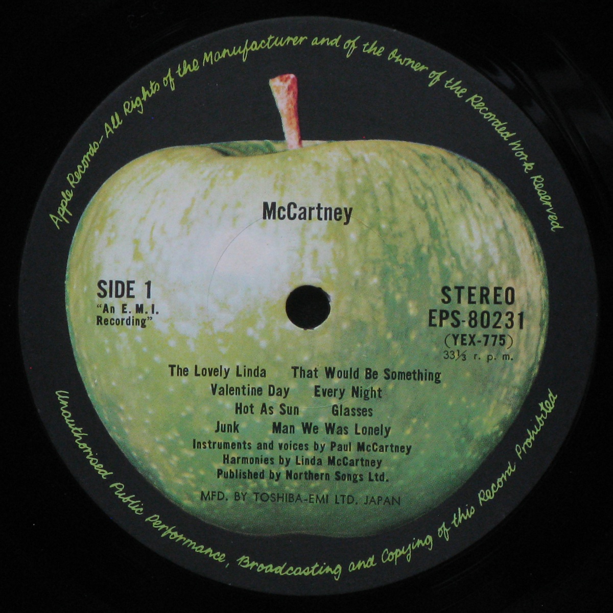 LP Paul McCartney — McCartney фото 3