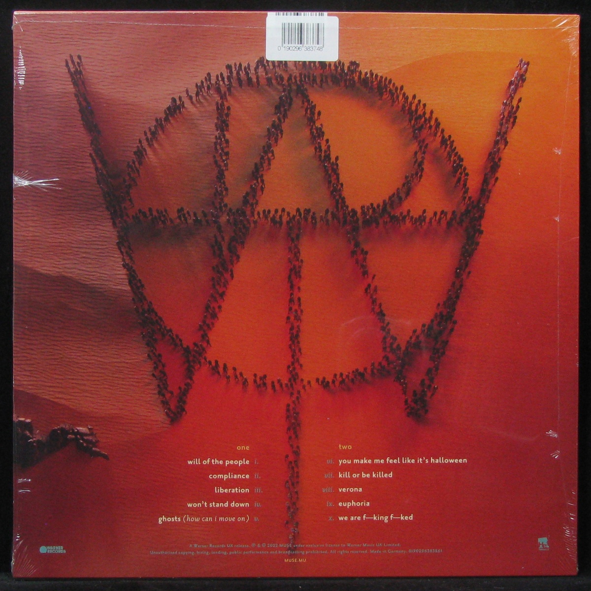LP Muse — Will Of The People (red opaque vinyl) фото 2