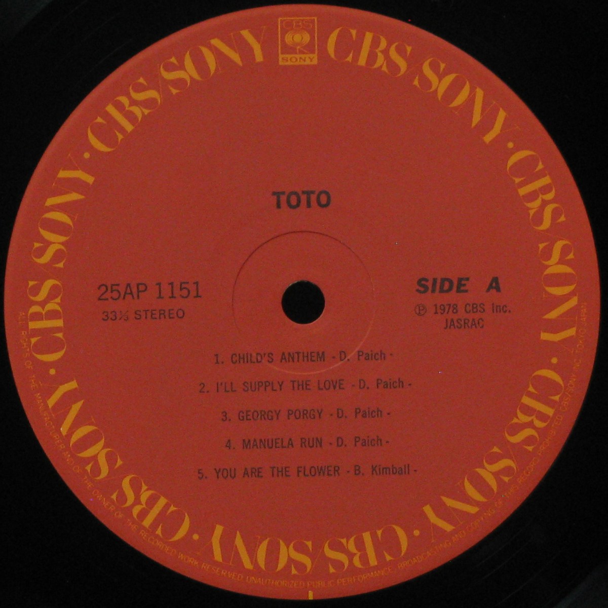 LP Toto — Toto (+ obi) фото 3