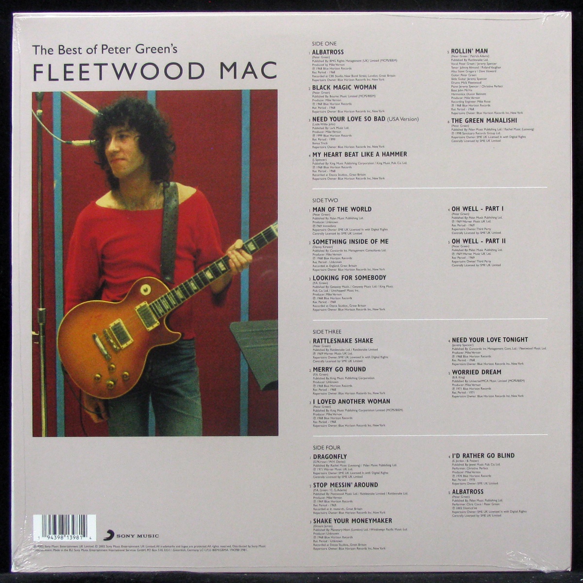 LP Fleetwood Mac — Best Of Peter Green's Fleetwood Mac (2LP) фото 2