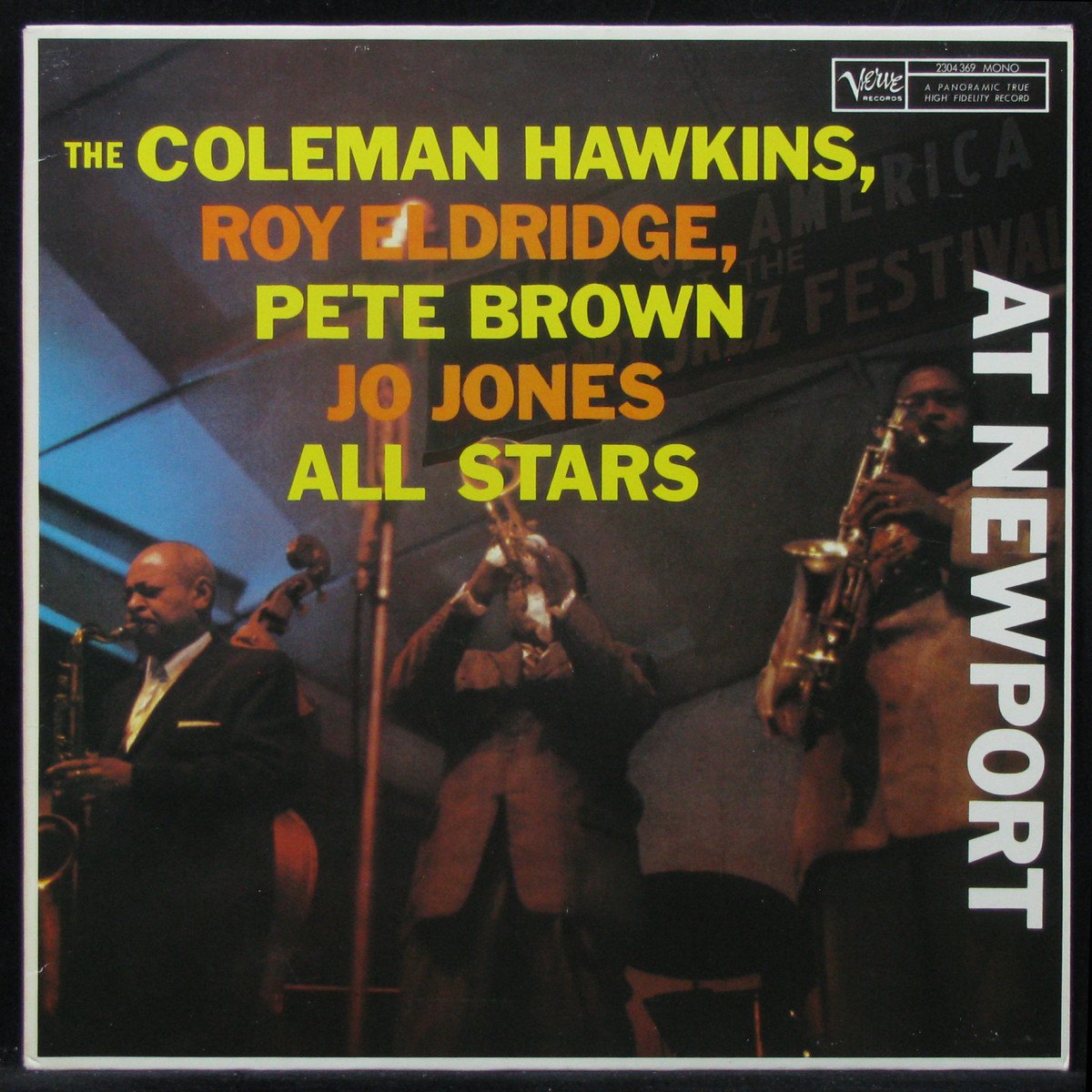 LP Coleman Hawkins / Roy Eldridge + V/A — At Newport (mono) фото