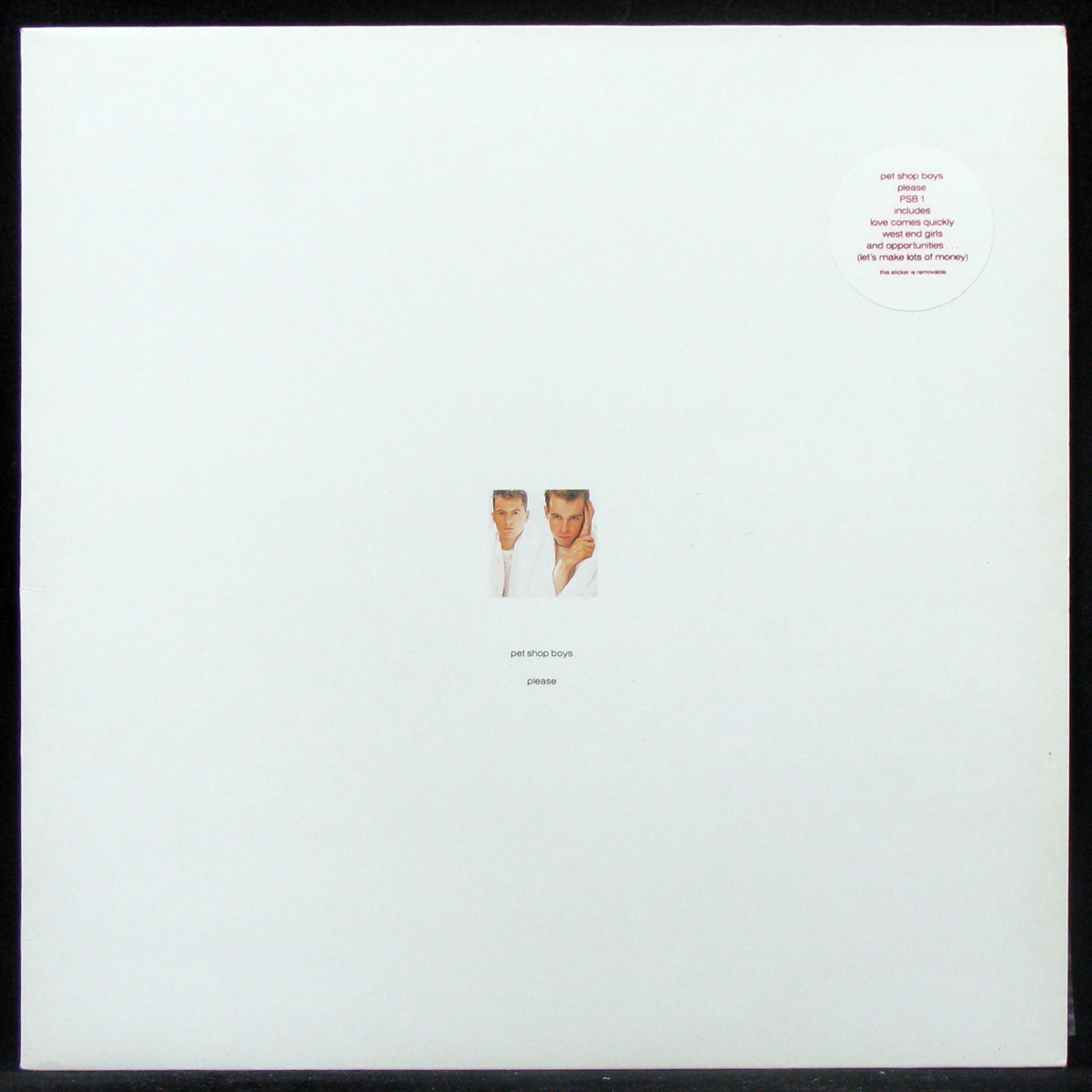 LP Pet Shop Boys — Please фото