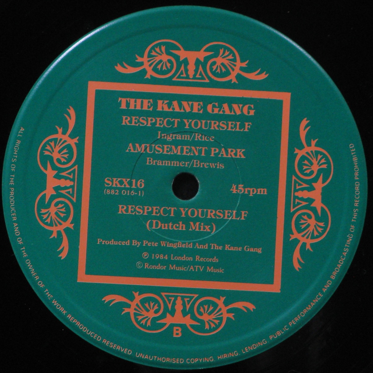 LP Kane Gang — Respect Yourself (maxi) фото 2