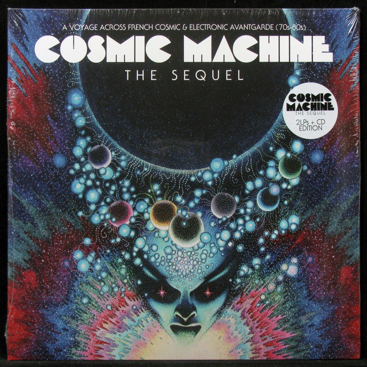 LP V/A — Cosmic Machine: The Sequel: A Voyage Across French Cosmic & Electronic Avantgarde 70s-80s (2LP+CD) фото