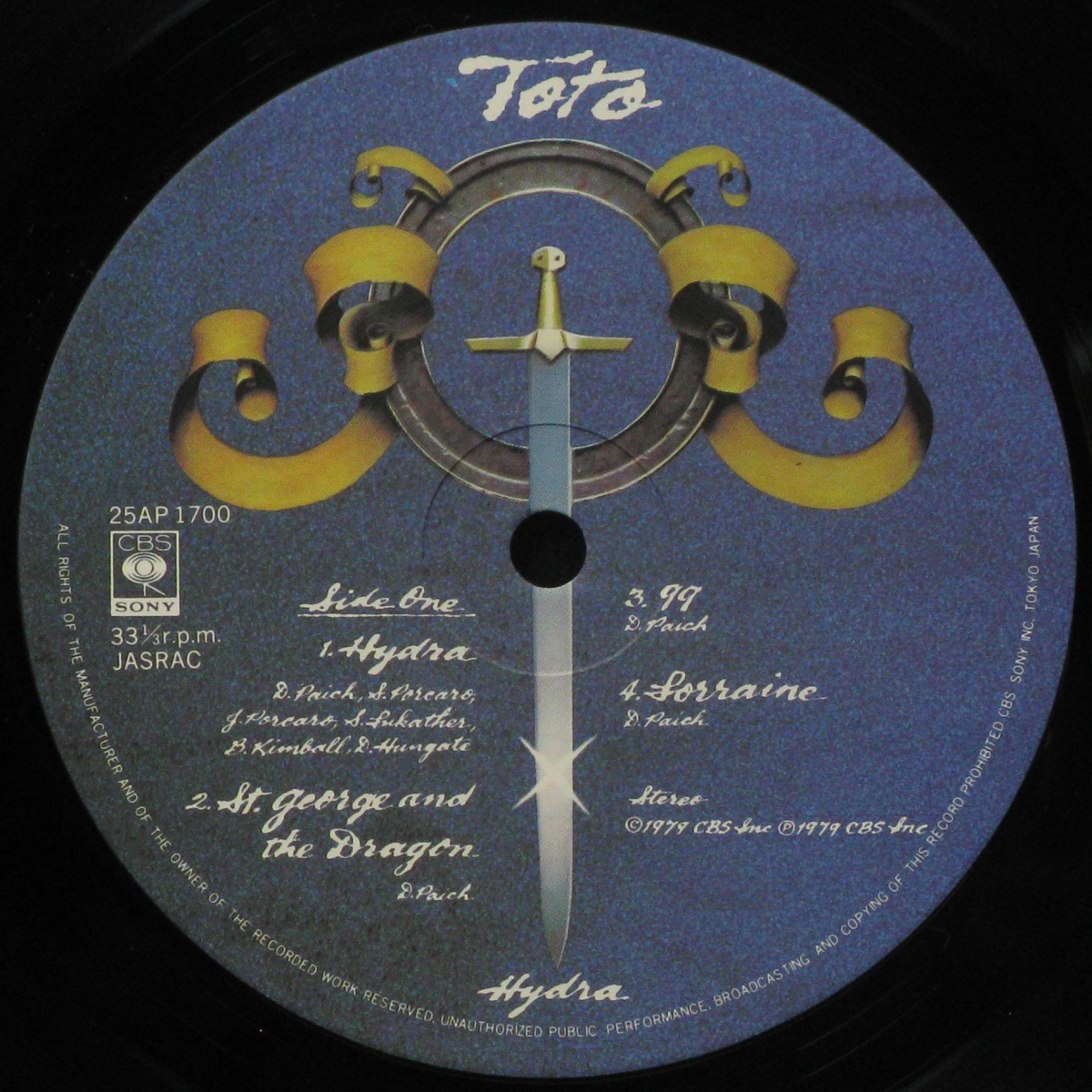 LP Toto — Hydra фото 3