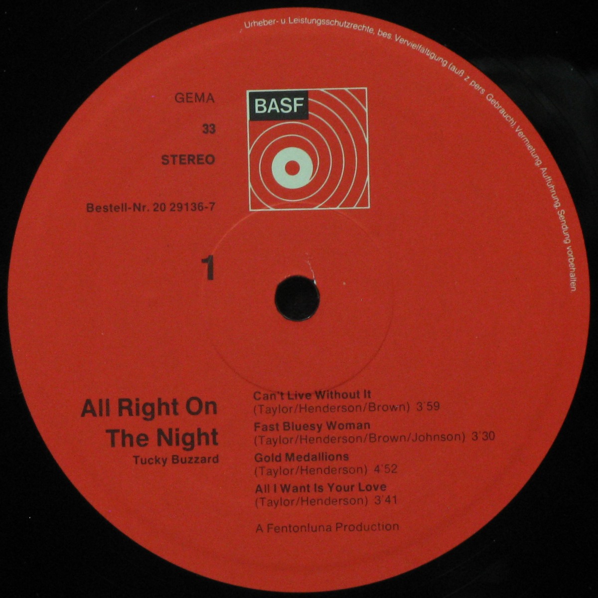 LP Tucky Buzzard — Allright On The Night фото 2