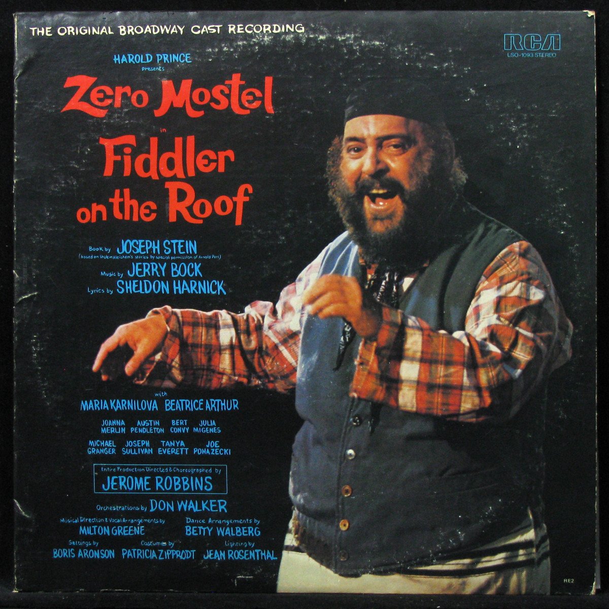 LP Jerry Bock — Zero Mostel In Fiddler On The Roof (The Original Broadway Cast Recording) фото