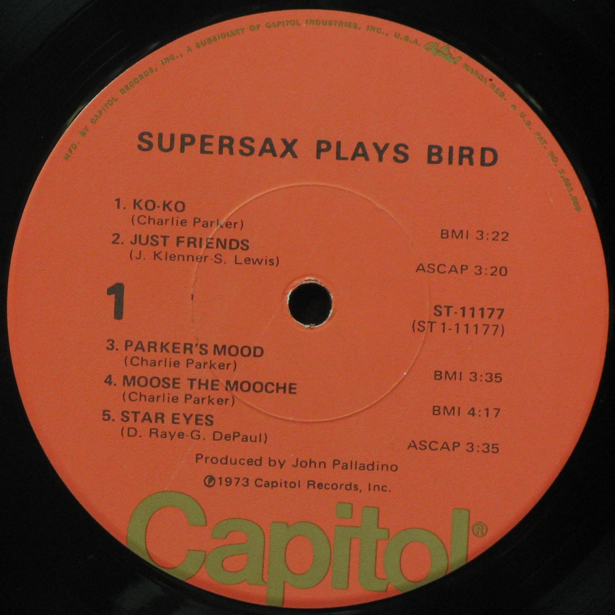 LP Supersax — Supersax Plays Bird фото 2