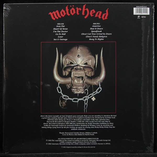 LP Motorhead — Iron Fist (3LP, + booklet) фото 2