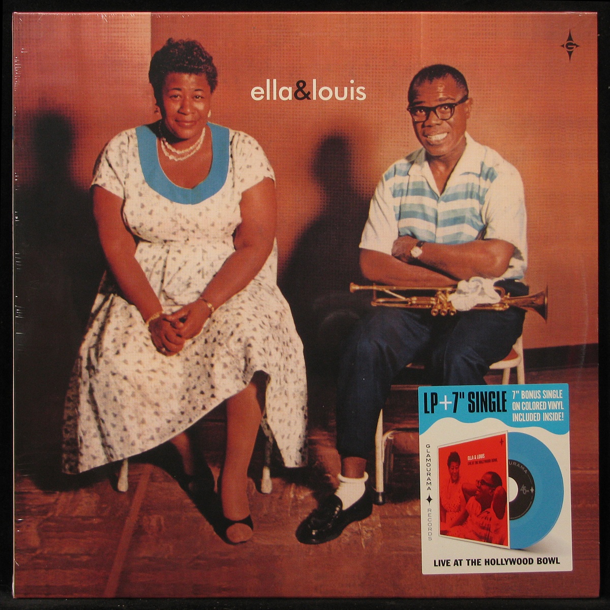 LP Ella Fitzgerald / Louis Armstrong — Ella & Louis (+ coloured single) фото