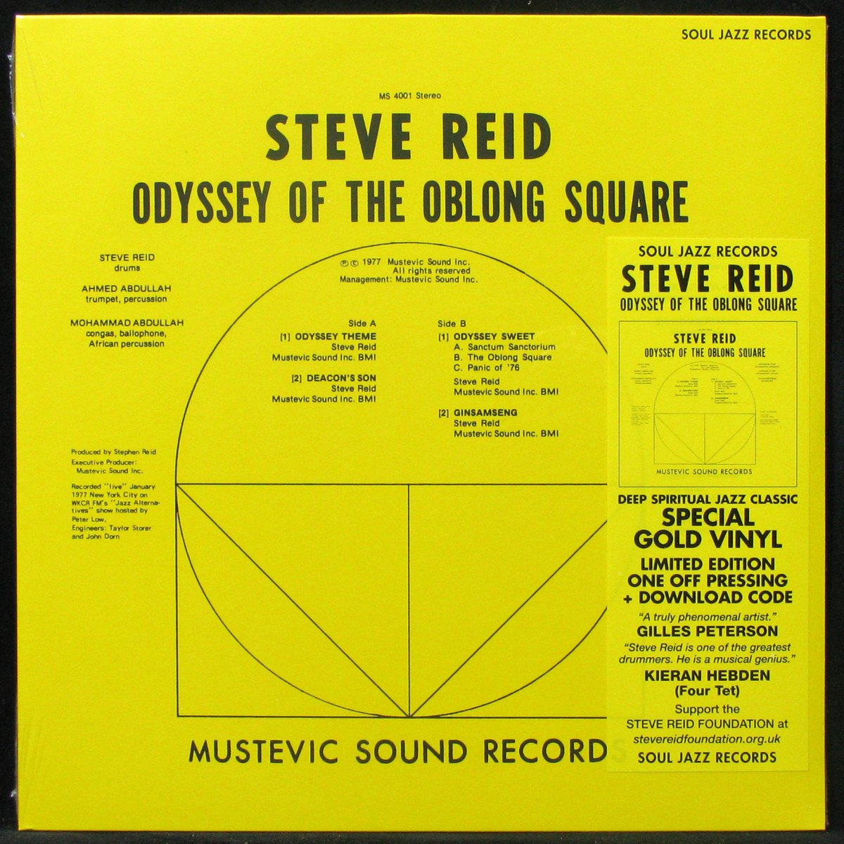 LP Steve Reid — Odyssey Of The Oblong Square (coloured vinyl) фото
