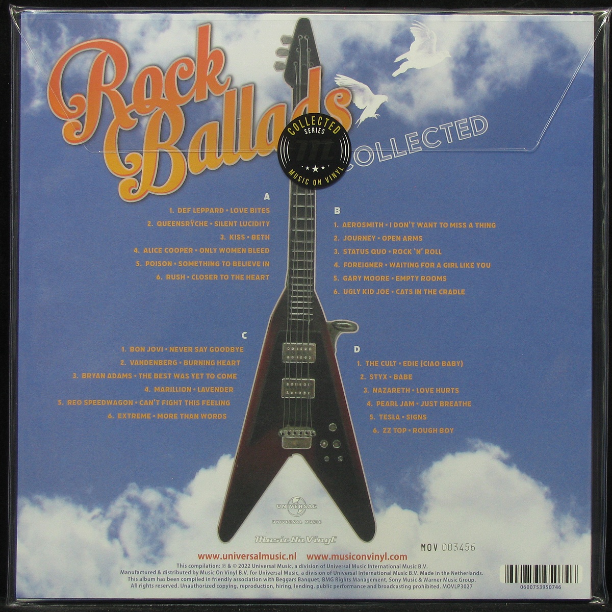 LP V/A — Rock Ballads Collected (2LP, coloured vinyl) фото 2