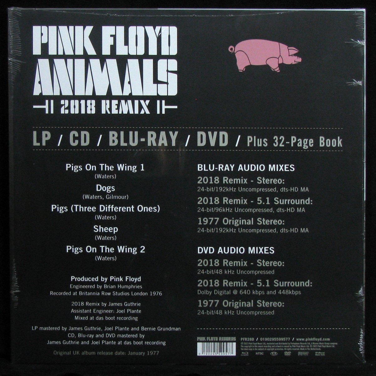 LP Pink Floyd — Animals (2018 Remix) (Box-set, + CD, + Blu-ray, + DVD, + book) фото 2