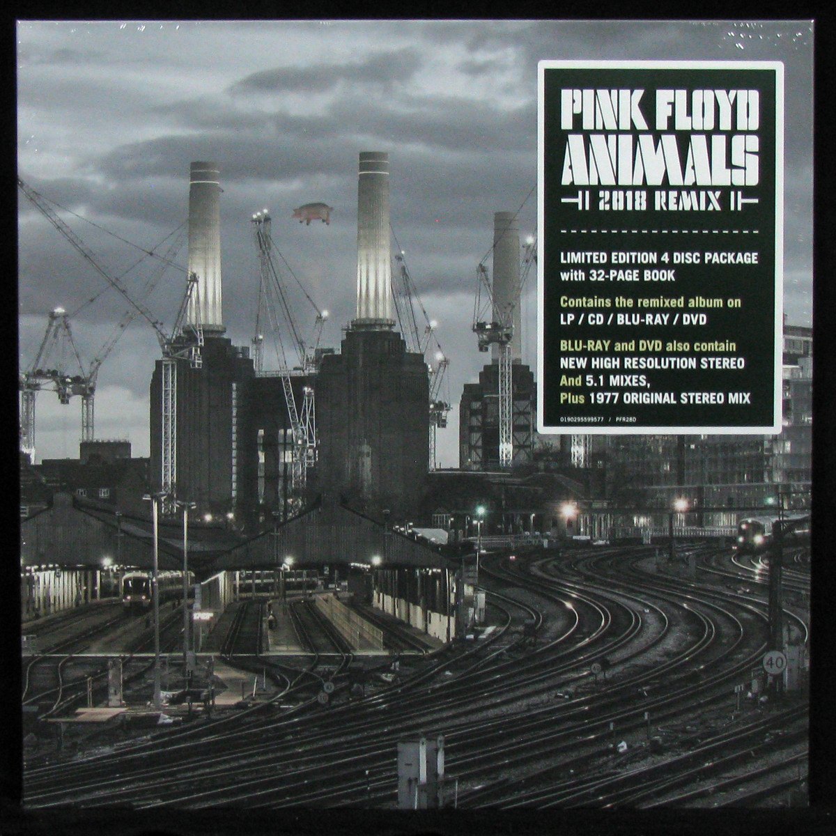 LP Pink Floyd — Animals (2018 Remix) (Box-set, + CD, + Blu-ray, + DVD, + book) фото