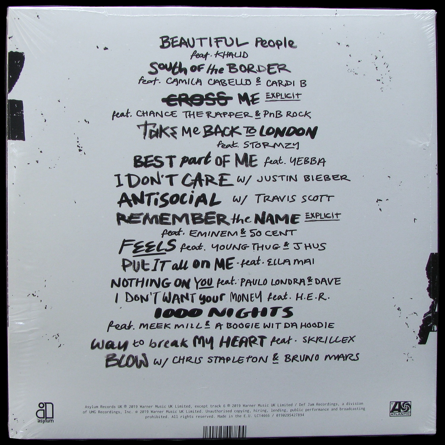 LP Ed Sheeran — No.6 Collaborations Project (2LP) фото 2