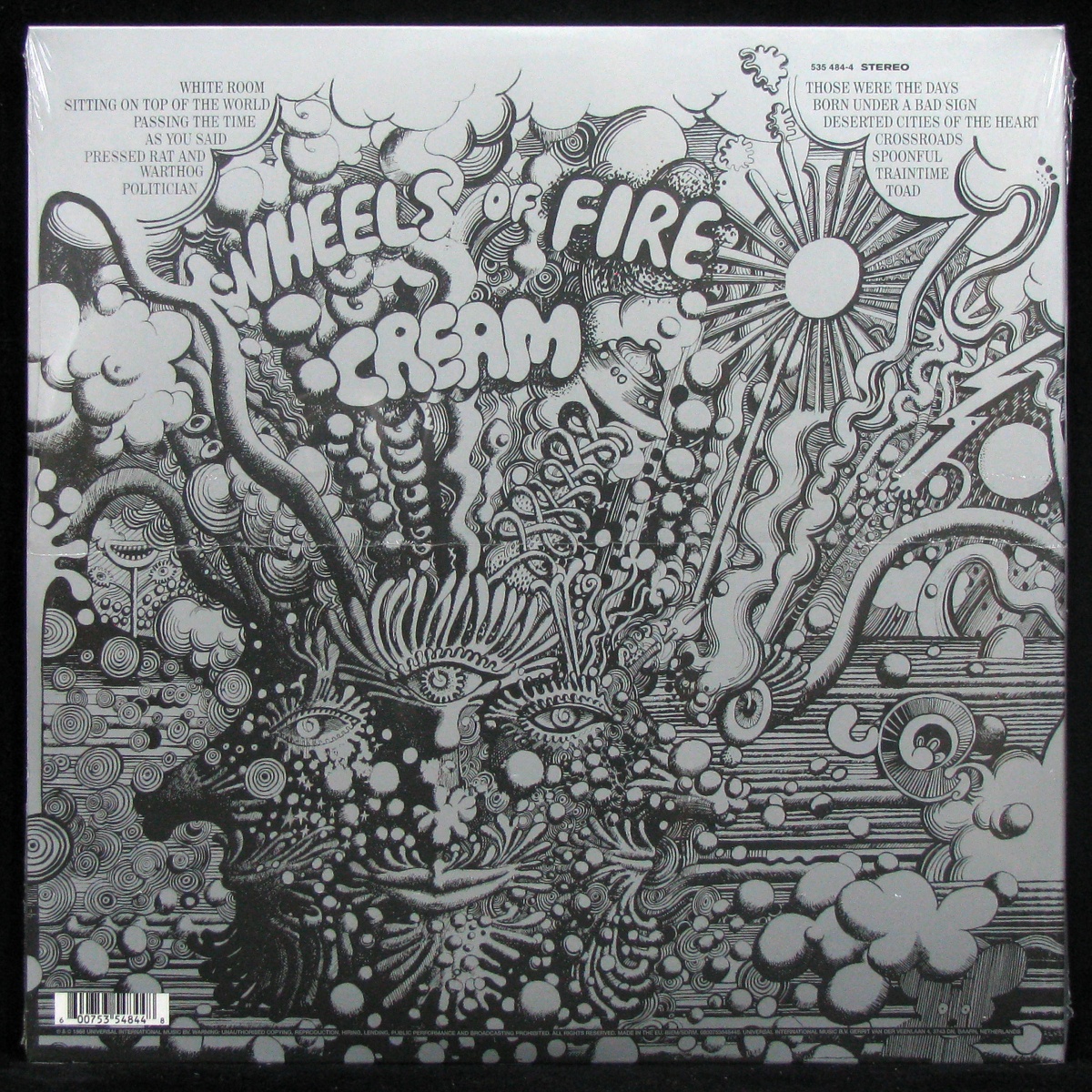 LP Cream — Wheels Of Fire (2LP) фото 2