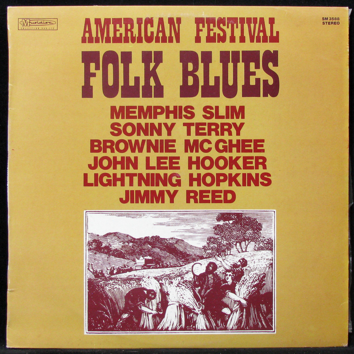 LP V/A — American Festival Folk Blues фото