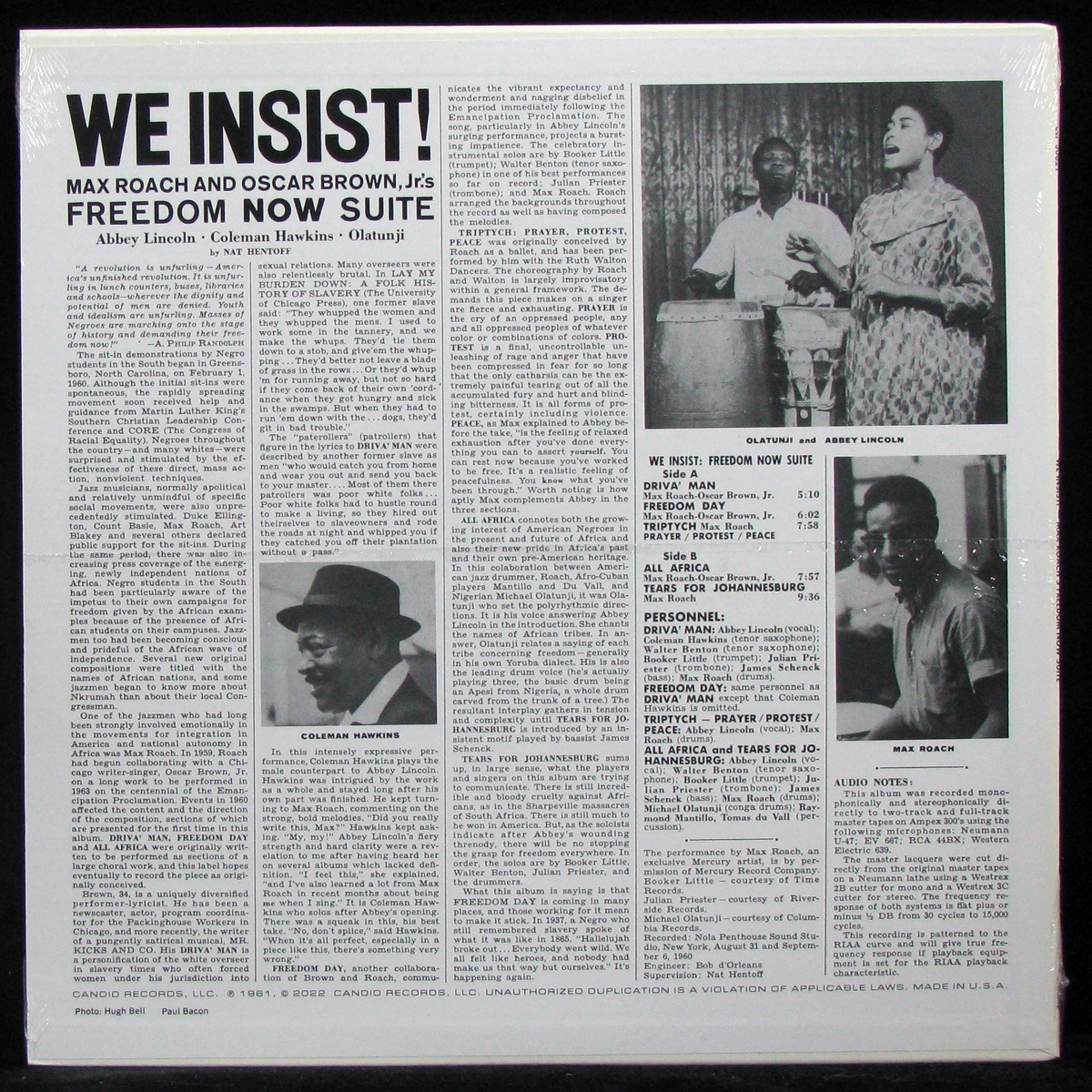 LP Max Roach — We Insist! Max Roach's Freedom Now Suite фото 2
