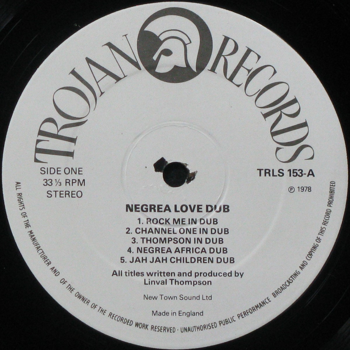 LP Linval Thompson — Negrea Love Dub фото 2