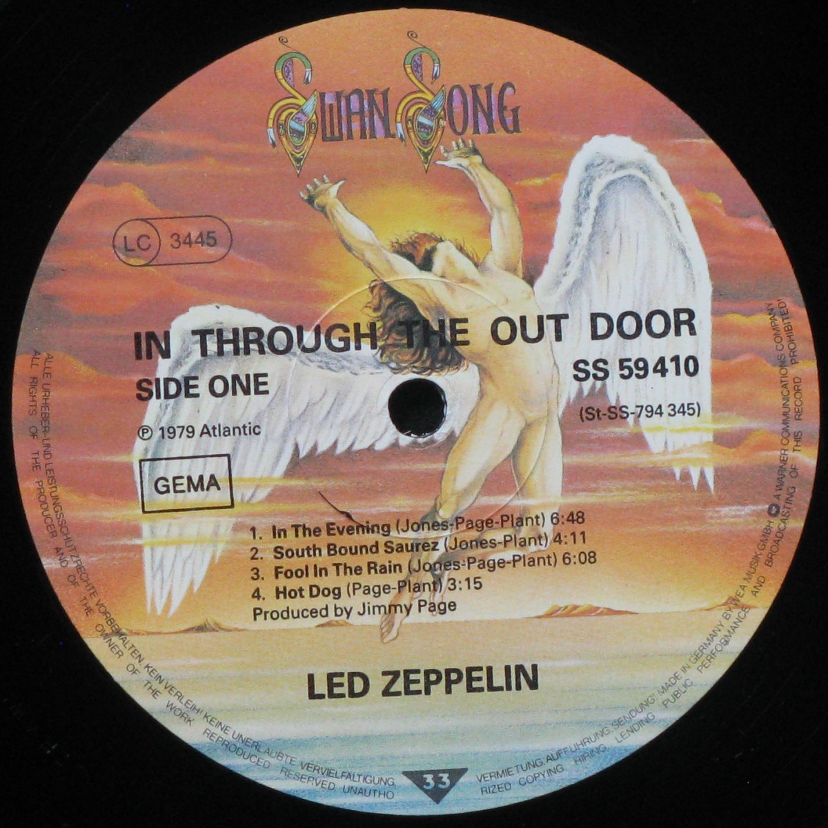 LP Led Zeppelin — In Through The Out Door фото 3