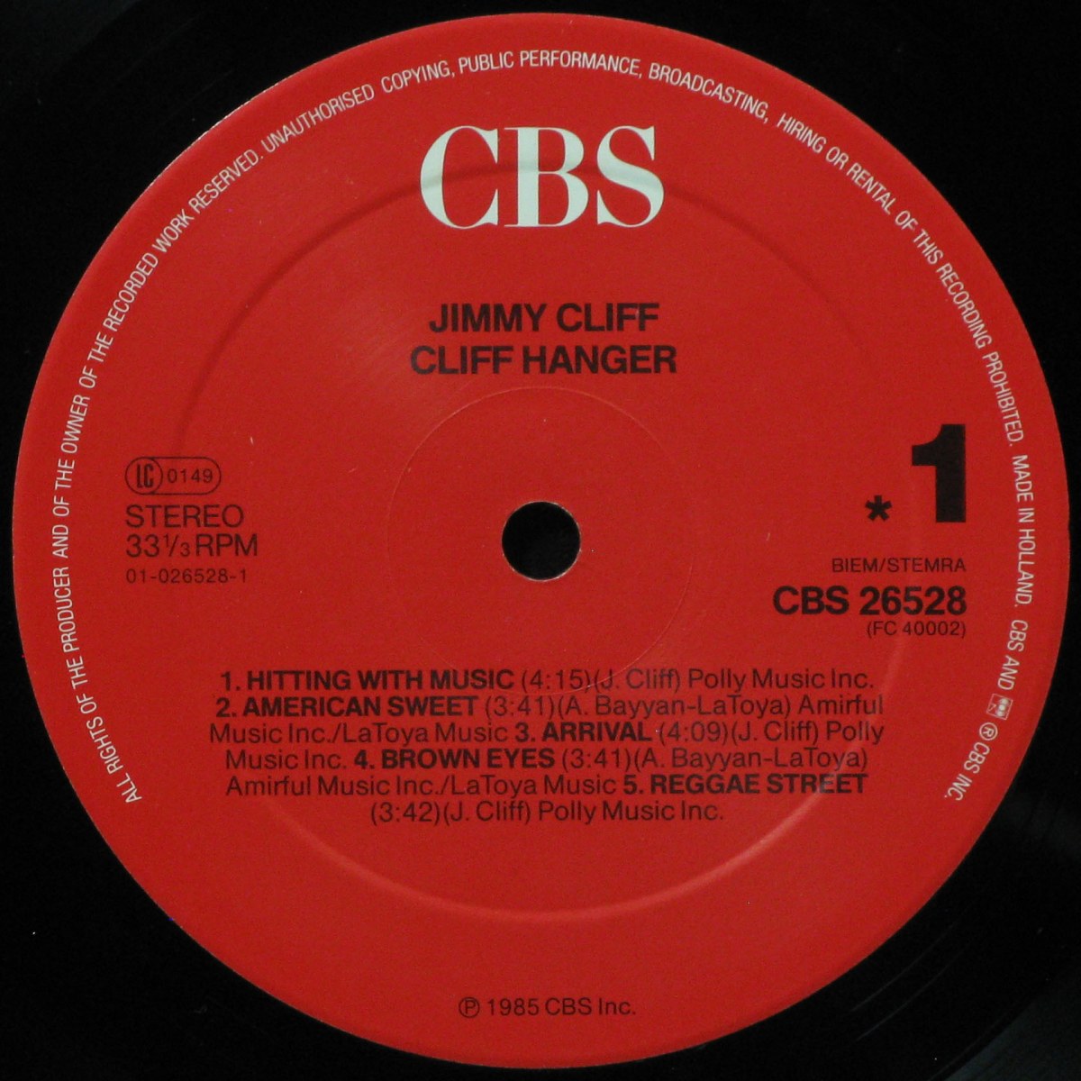 LP Jimmy Cliff — Cliff Hanger фото 2
