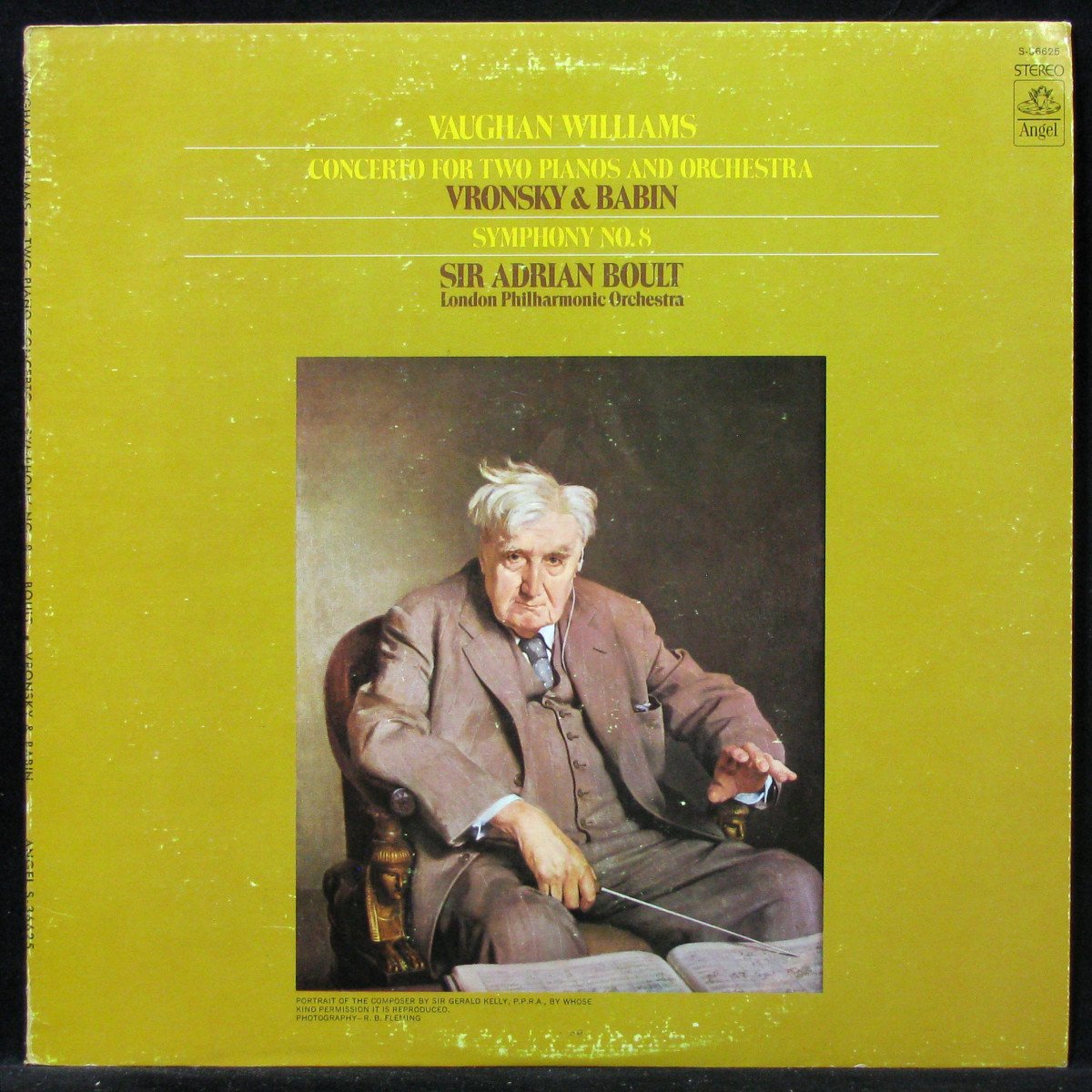 LP Adrian Boult — Williams: Concerto For Two Pianos And Orchestra, Symphony No.8 фото