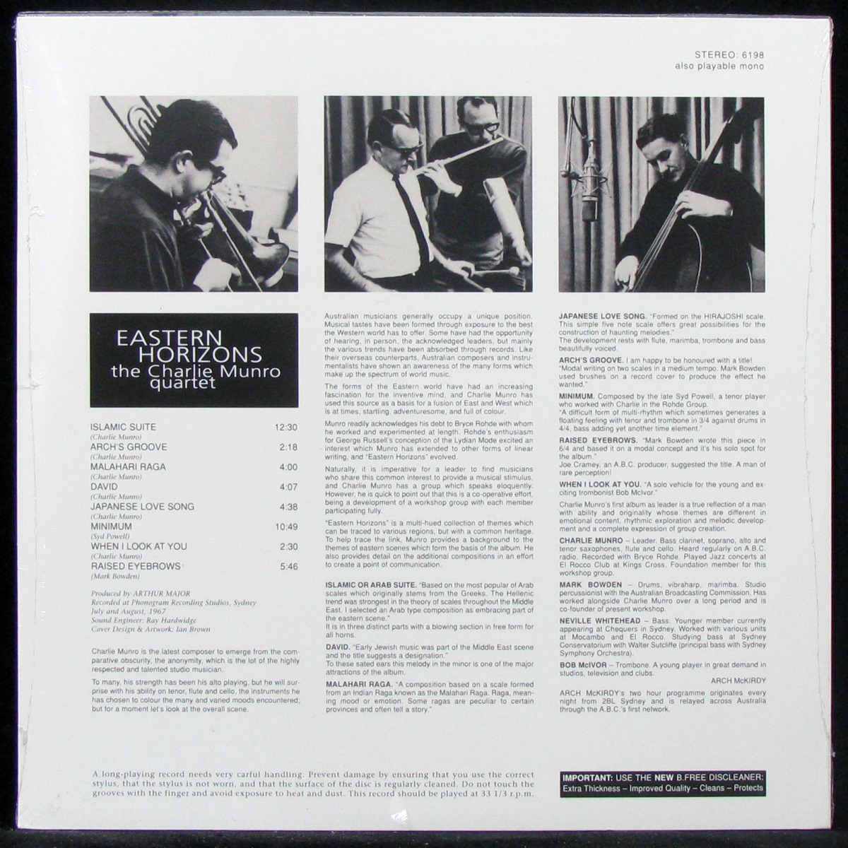 LP Charlie Munro Quartet — Eastern Horizons фото 2