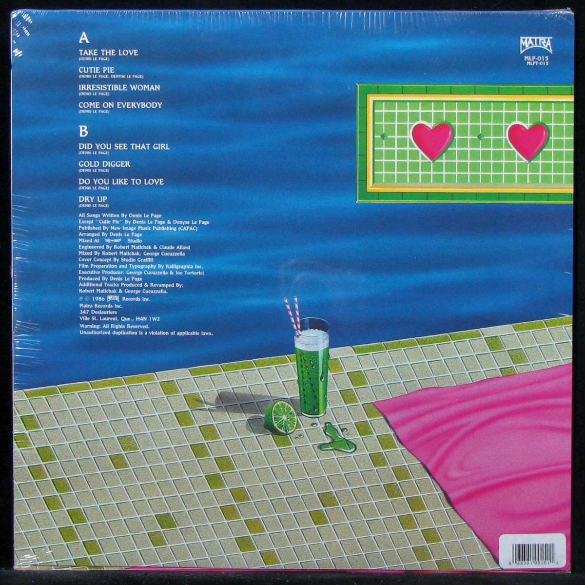 LP Lime — Take The Love (sealed original) фото 2