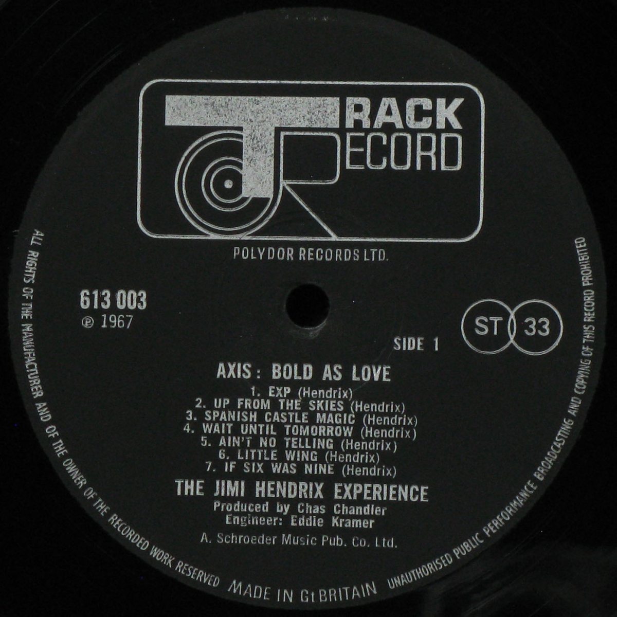 LP Jimi Hendrix Experience — Axis: Bold As Love фото 4