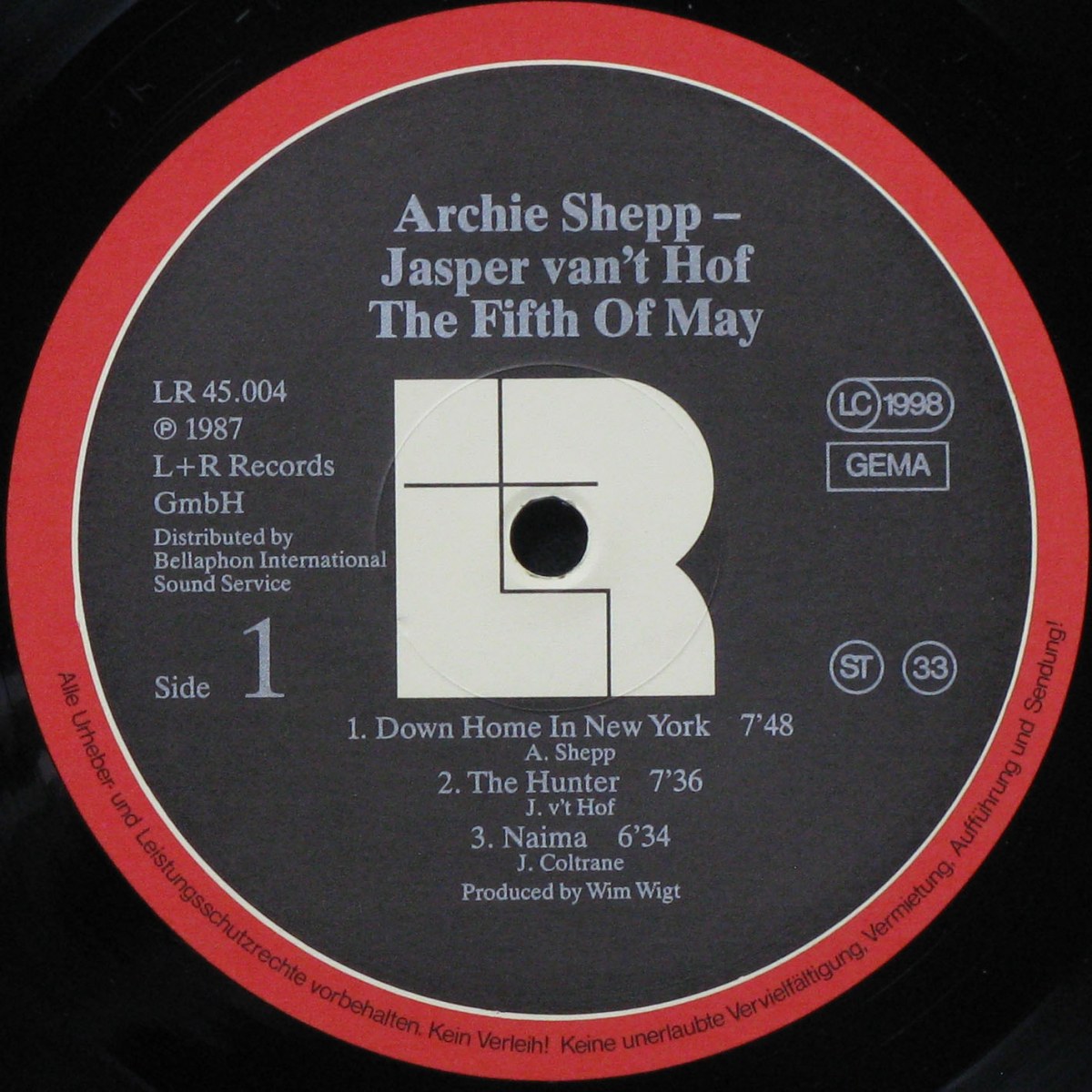 LP Archie Shepp / Jasper Van't Hof — Fifth Of May фото 3
