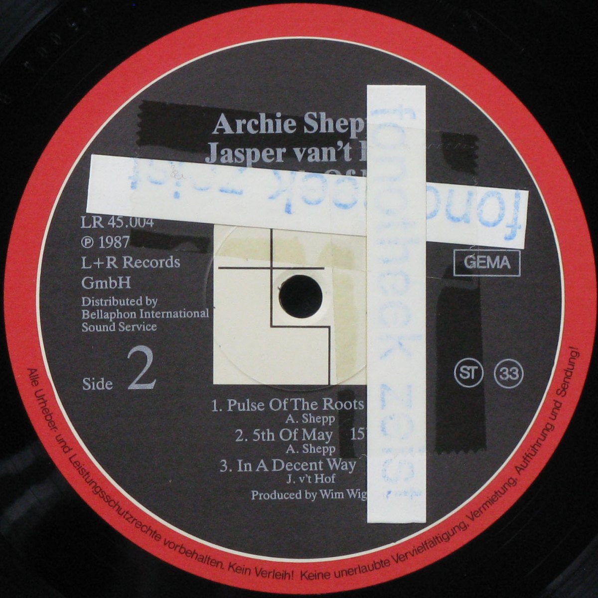 LP Archie Shepp / Jasper Van't Hof — Fifth Of May фото 4