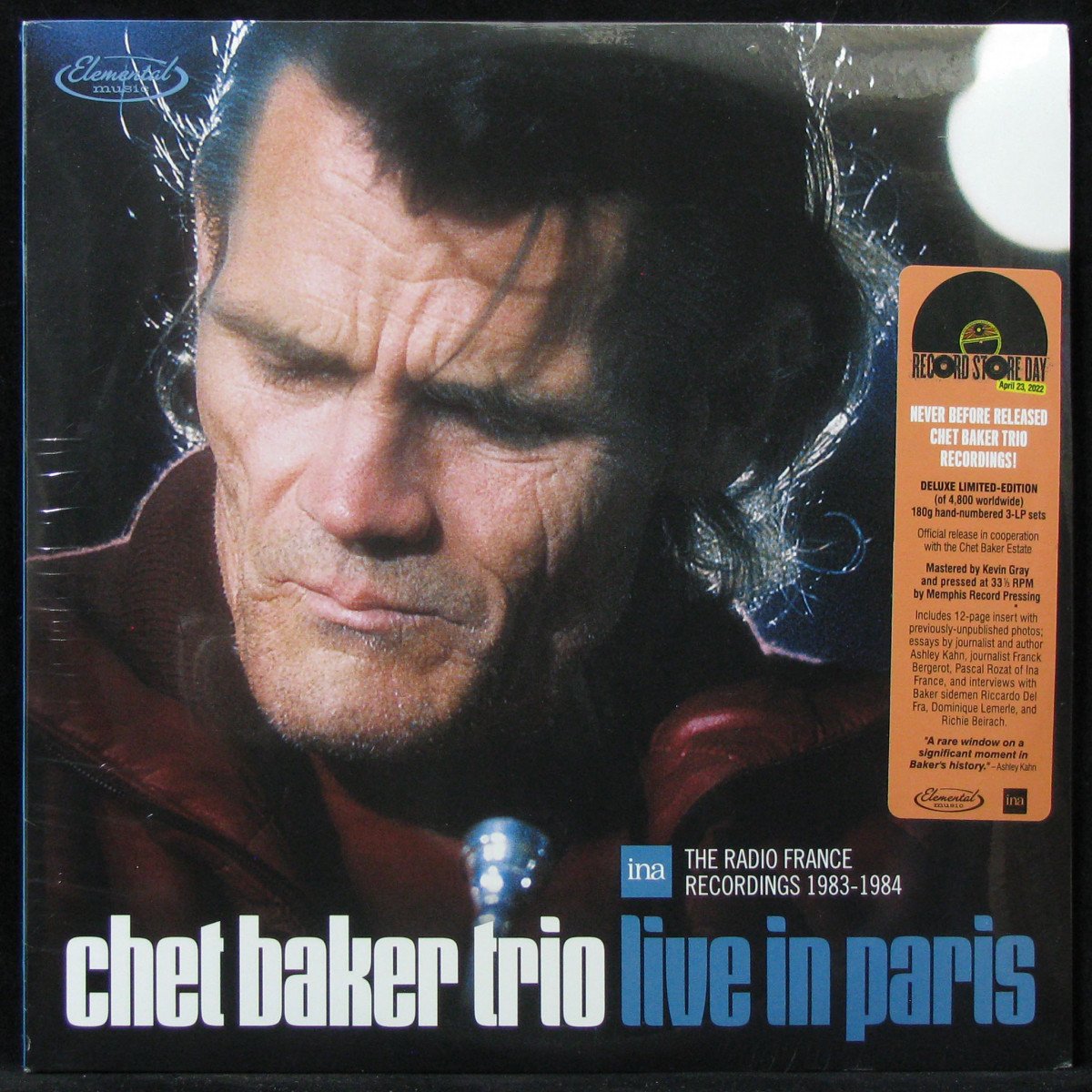 LP Chet Baker Trio — Live In Paris: The Radio France Recordings 1983-1984 (3LP, + booklet) фото