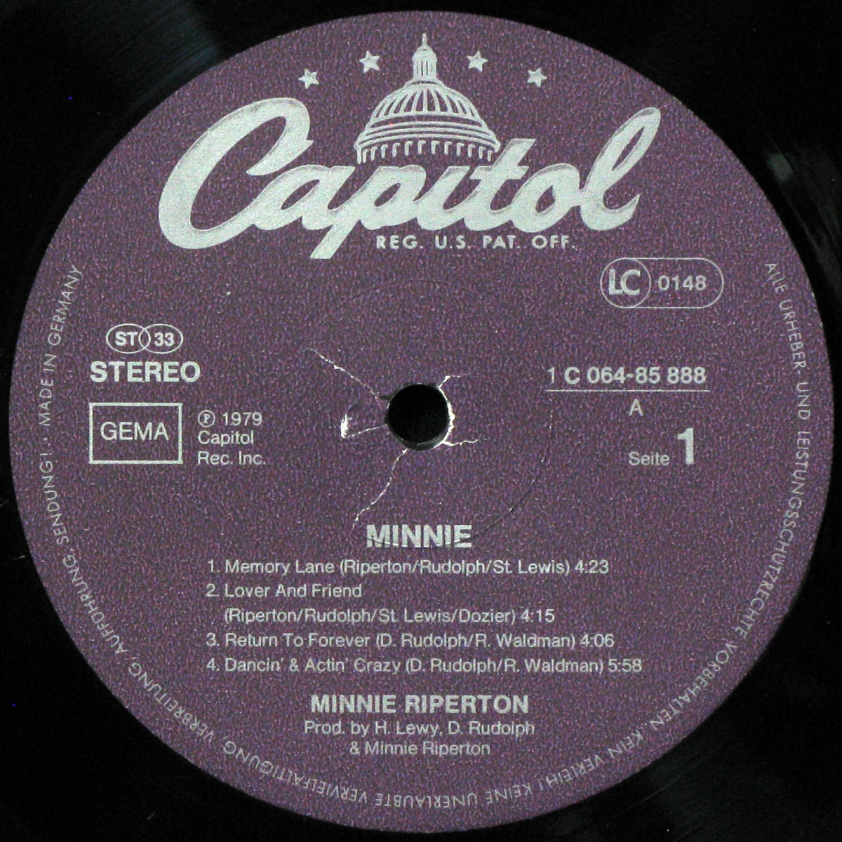 LP Minnie Riperton — Minnie фото 2