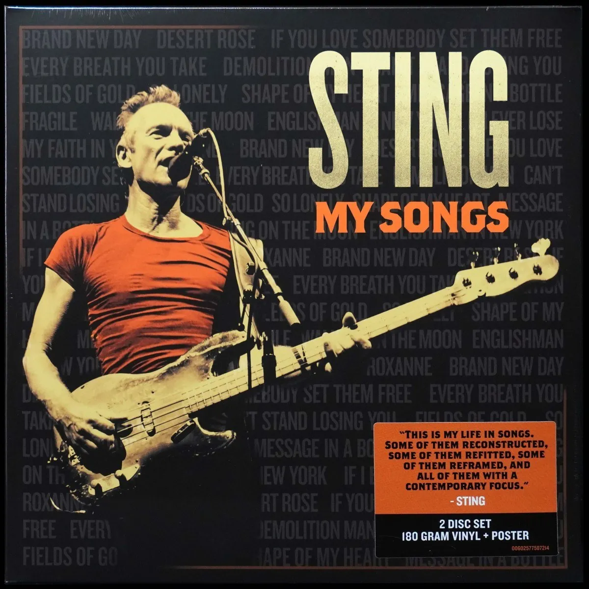 LP Sting — My Songs (2LP, + постер) фото