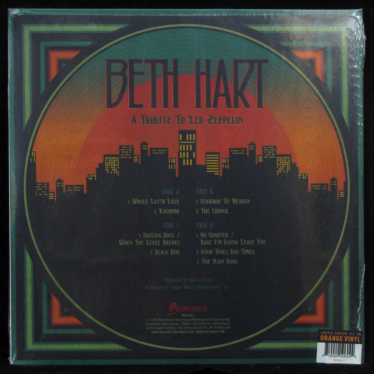 LP Beth Hart — A Tribute To Led Zeppelin (2LP, coloured vinyl) фото 2
