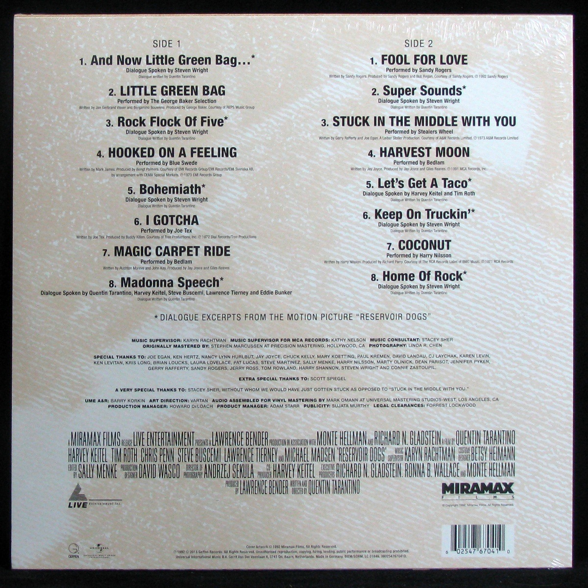 LP Soundtrack — Reservoir Dogs фото 2