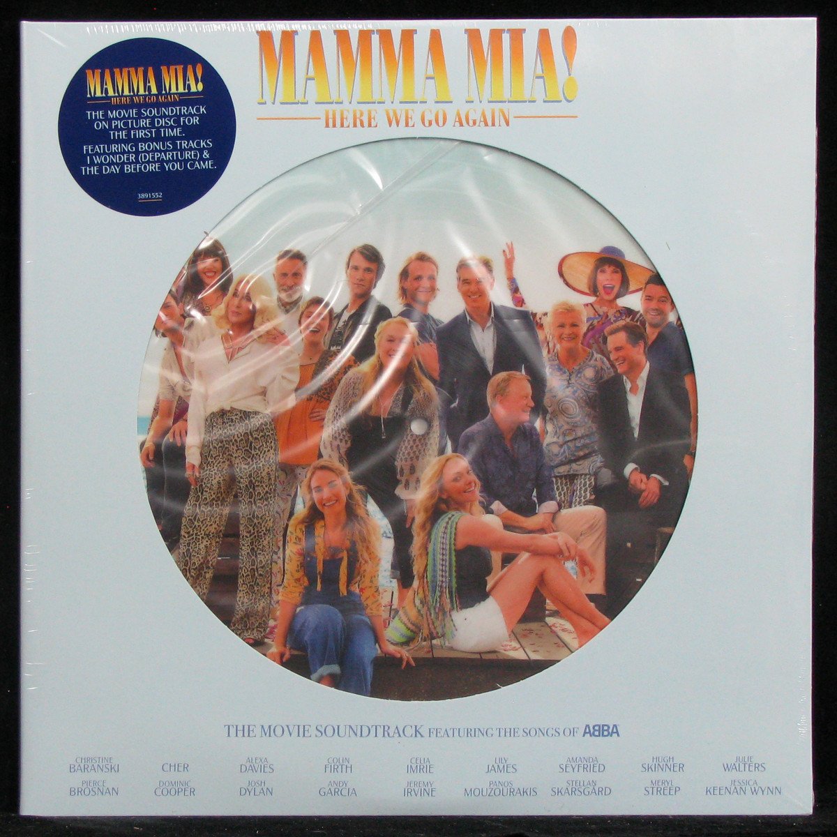 LP Soundtrack — Mamma Mia! Here We Go Again (2LP, picture disc) фото