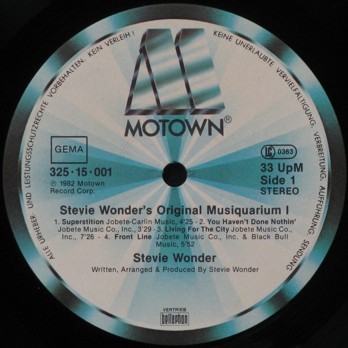 LP Stevie Wonder — Original Musiquarium I (2LP) фото 2
