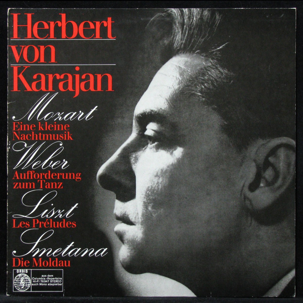 LP Herbert Von Karajan — Mozart, Weber, Liszt, Smetana фото