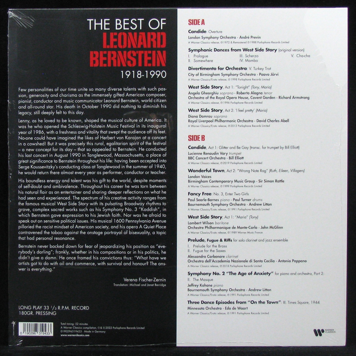 LP Leonard Bernstein + V/A — Lenny, The Best of Leonard Bernstein фото 2