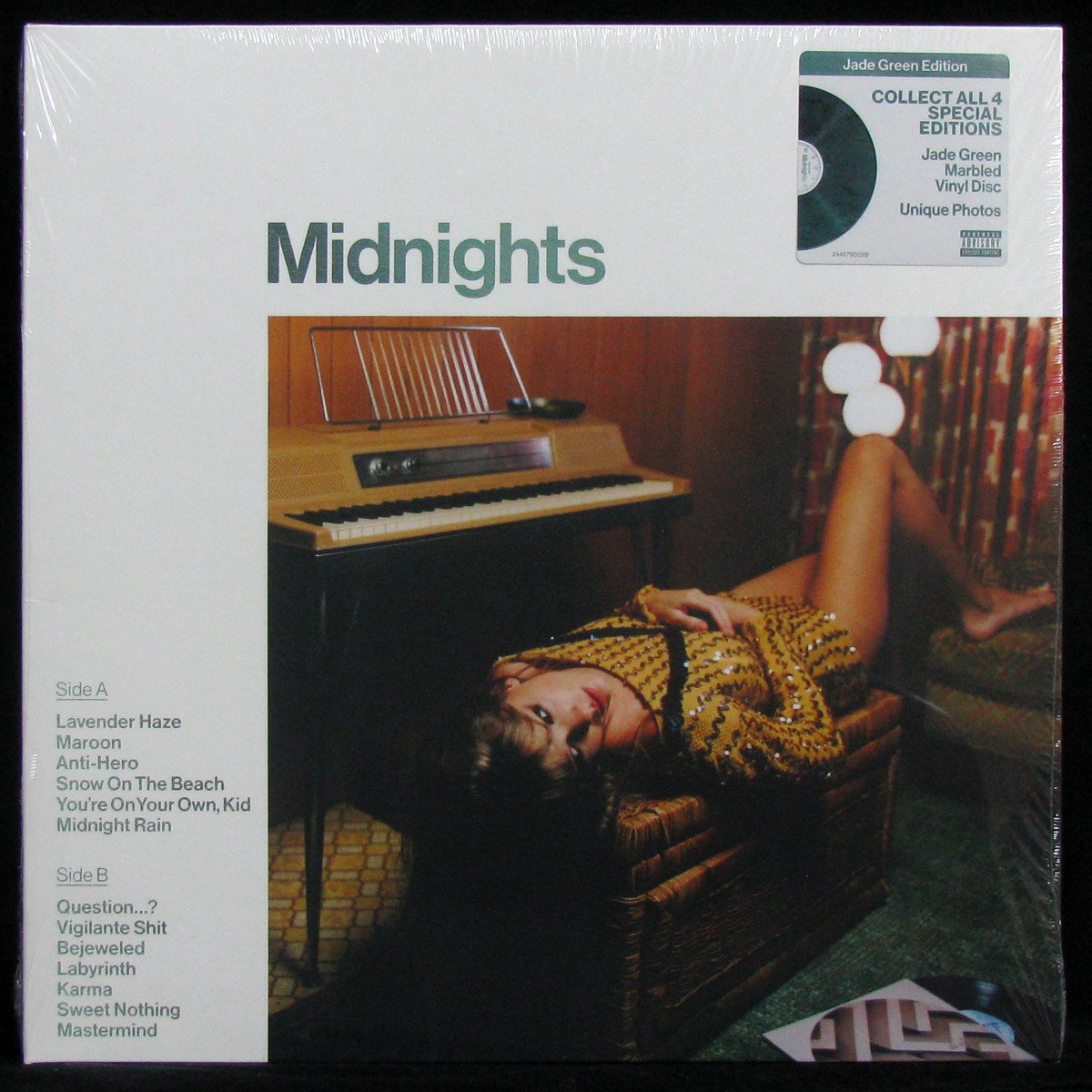 LP Taylor Swift — Midnights (jade green marbled vinyl, + booklet) фото