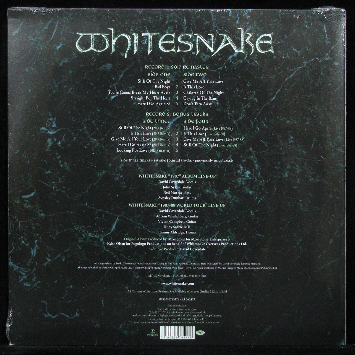 LP Whitesnake — 1987 (2LP) фото 2