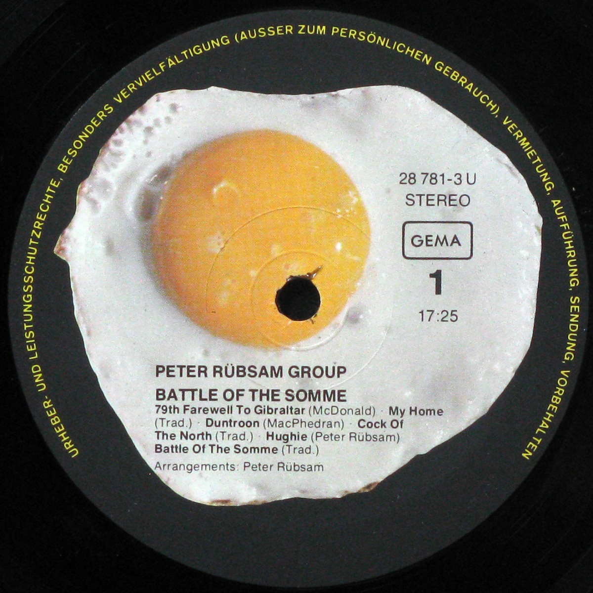 LP Peter Rübsam Group — Battle Of The Somme фото 2
